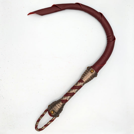 READY TO SHIP!  – 2 Foot – Leather Dragon Tail Whip – DT2MMG82224