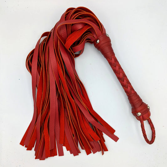 READY TO SHIP! – Cowhide – Leather Flogger – Standard – FCSTRR9524