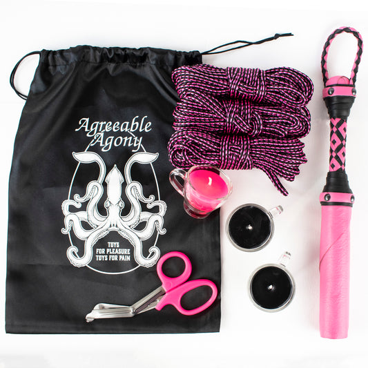 Juste un kit spécial Splash Colors - Corde, bougies et cuir !