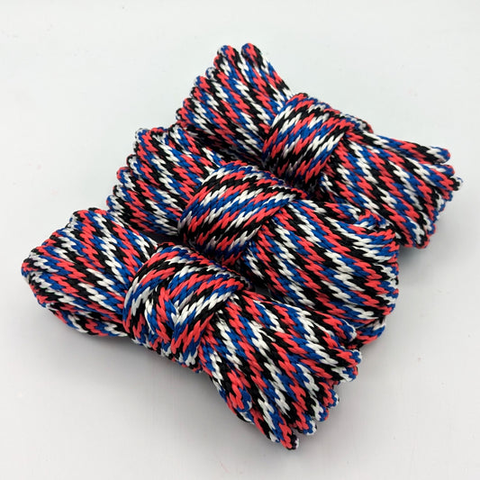 Color of the Month Special November!  1/4" - 6mm – Discord Dom/me Pride- Solid Braid MFP Bondage Rope