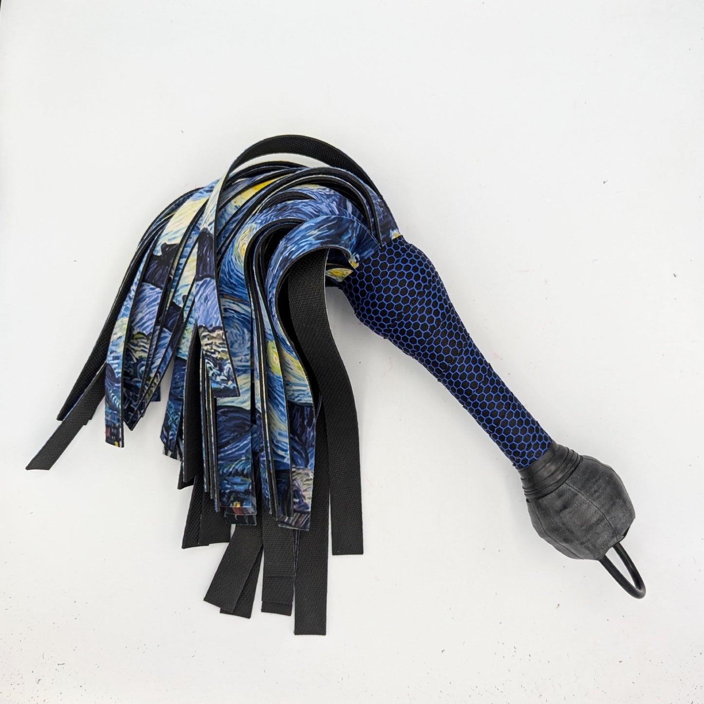 VEGAN Flogger – Playmat/Silicone/Rubber Flogger – Starry Night